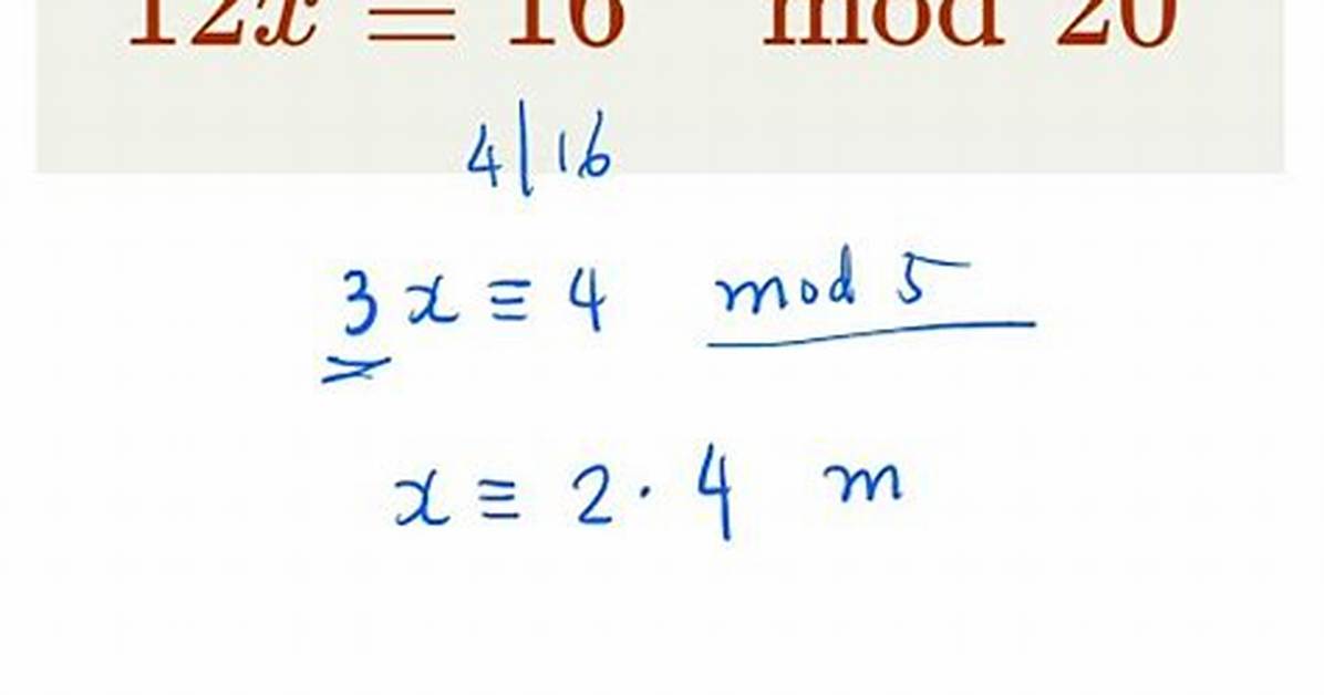 Solving Simple Linear Congruence