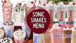 Sonic Menu Shakes