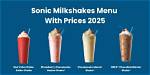 Sonic Milkshake Prices
