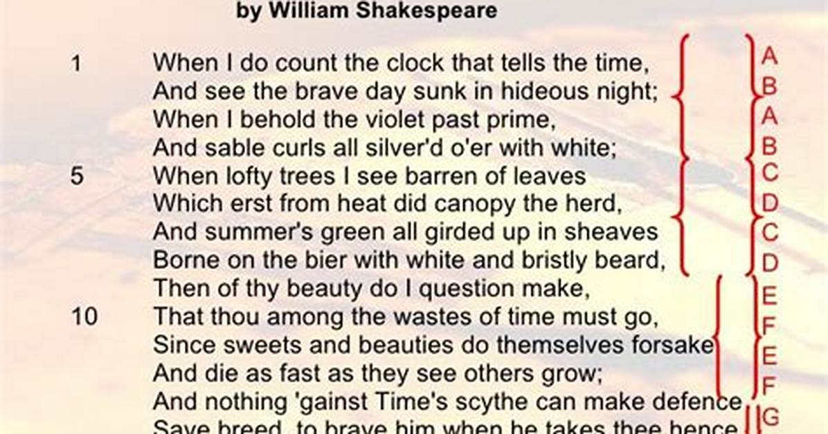 Sonnet 12