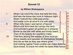 Sonnet 12