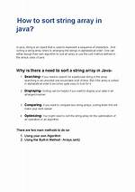 Sort a Single String in Java