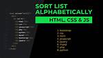 Sort an Html List with Javascript