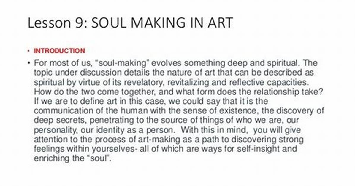 Soul Making