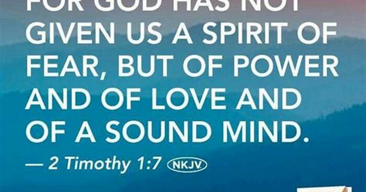 Sound Mind Scripture