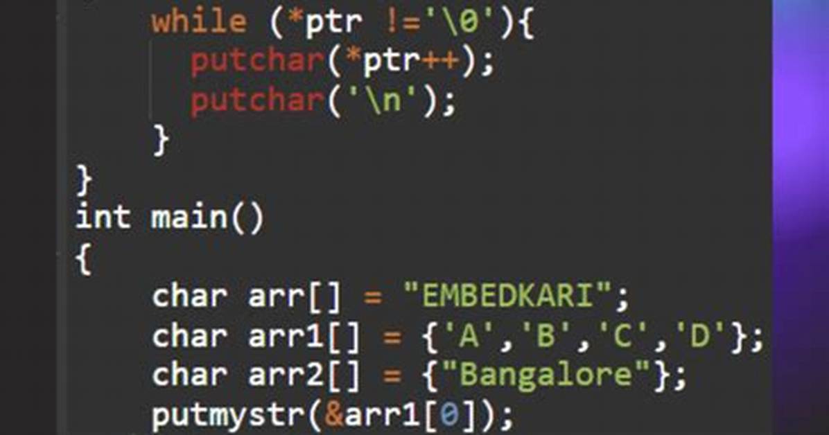Source Code in Embedded C for Unsigned Integer to String