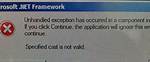 Specified Cast Is Not Valid?