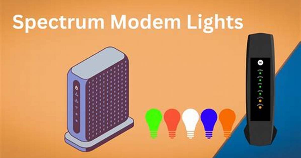 Spectrum Modem Lights