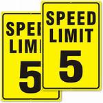 Speed Limit Letters