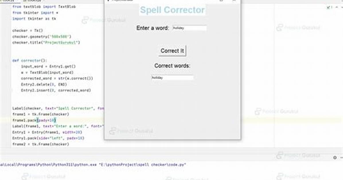 Spell Checker for Python