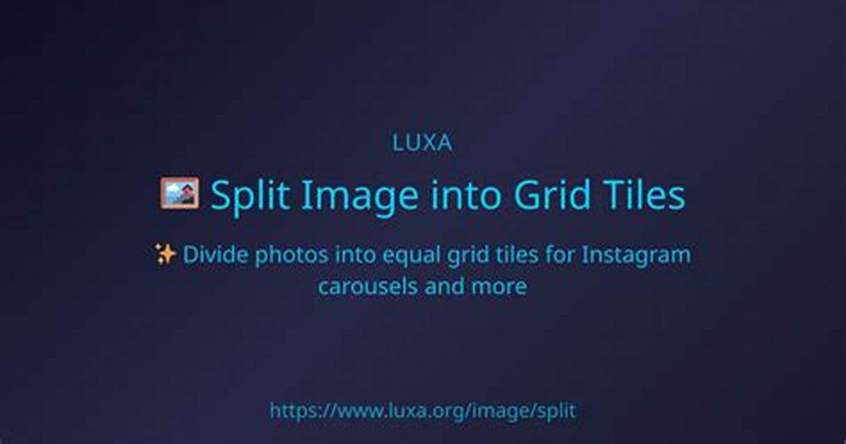 Split a Image into Tiles