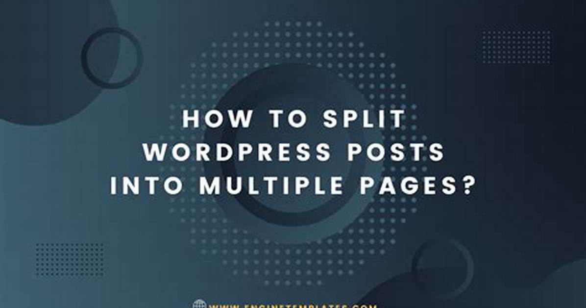 Split Html String into Multiple Pages