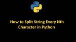 Split String Every Nth Character?