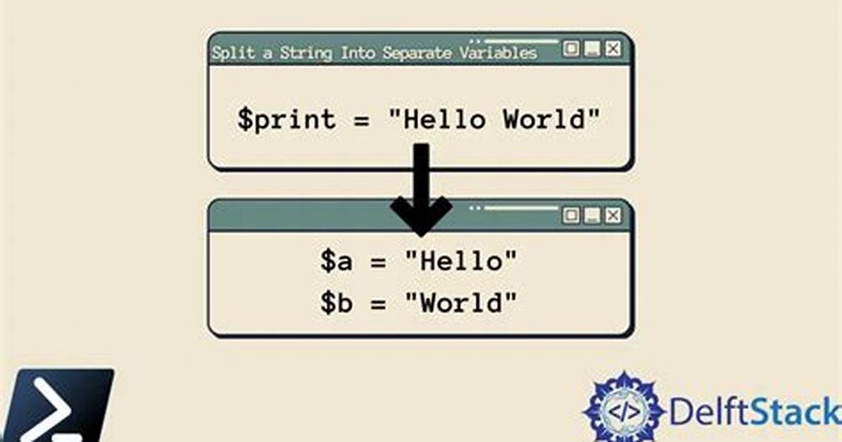 Splitting a String into Separate Variables