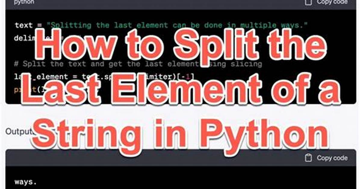 Splitting on Last Delimiter in Python String?