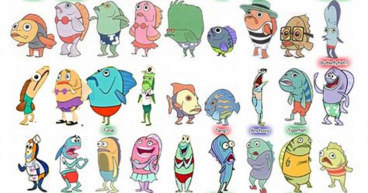 Spongebob Fish Characters