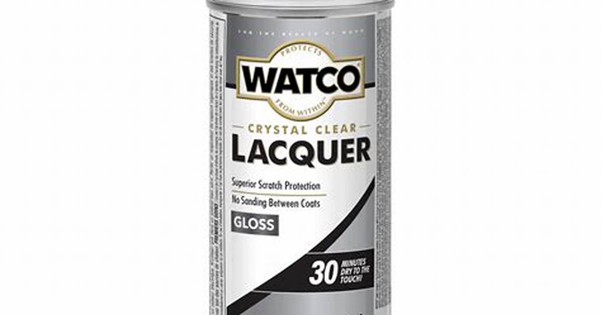 Spray Lacquer
