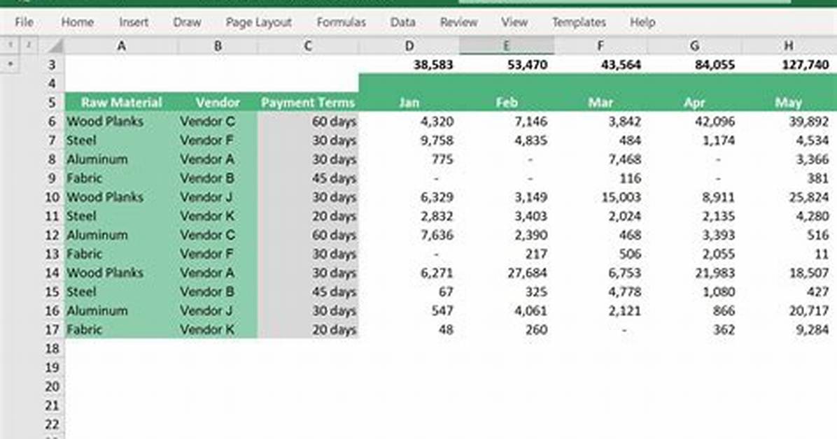 Spreadsheet Input