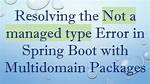Spring Boot - Not a Managed Type