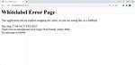 Spring Boot Remove Whitelabel Error Page