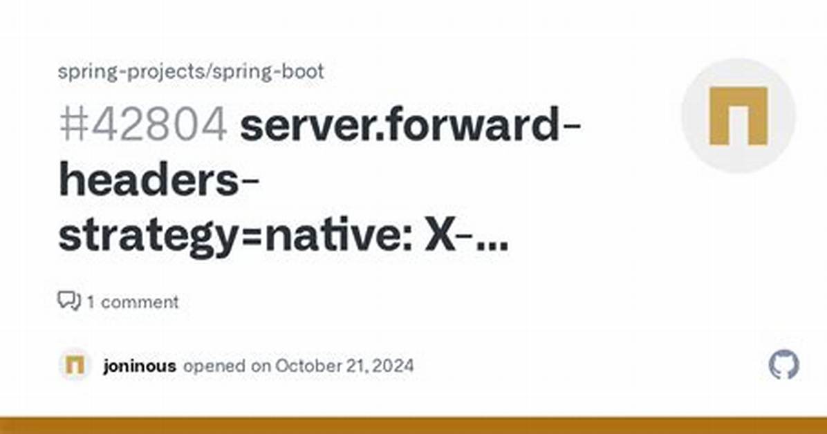 Spring Server. Forward-Headers-Strategy Native vs Framework
