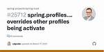 Spring "Spring. Profiles. Include" Overrides