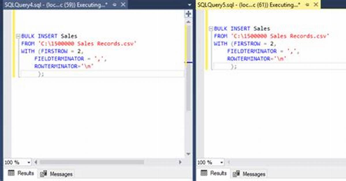 Sql Bulk Copy/Insert in C#