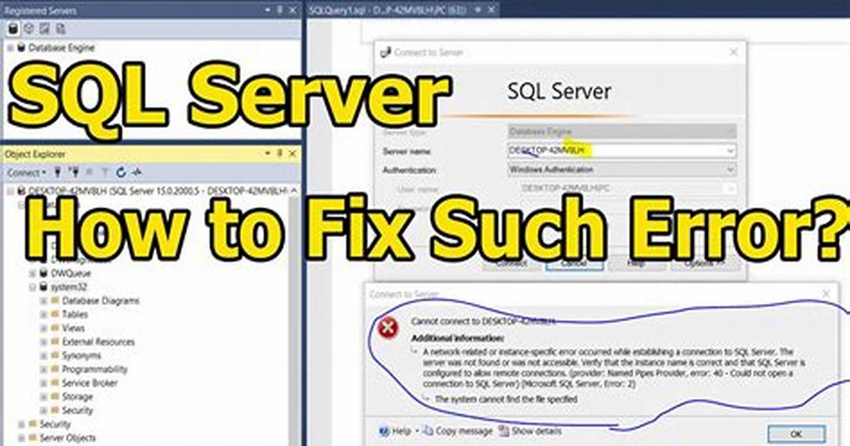 Sql Connection Error: System. Data. Sqlclient. Sqlexception (0X80131904)