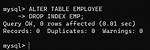 Sql Drop Index
