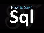 Sql Pronunciation