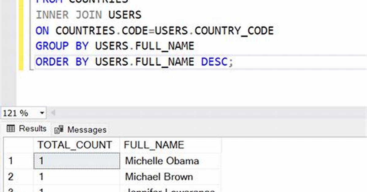 Sql Query with Join, Count and Where