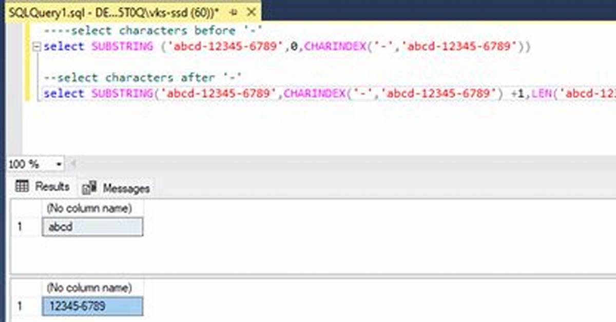 Sql Select Everything After Character