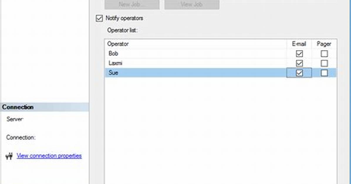 Sql Server Agent Job Notify Multiple Operators on Failure