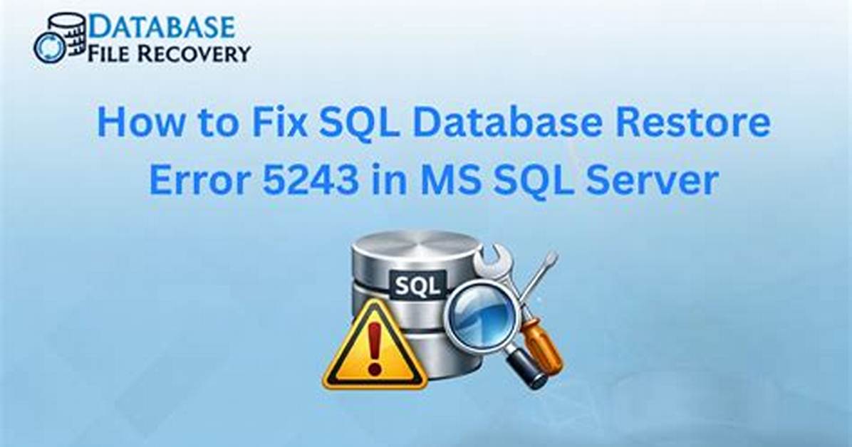 Sql Server Database Restore Error: Specified Cast Is Not Valid. (Sqlmanagerui)