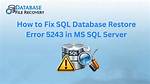 Sql Server Database Restore Error: Specified Cast Is Not Valid. (Sqlmanagerui)