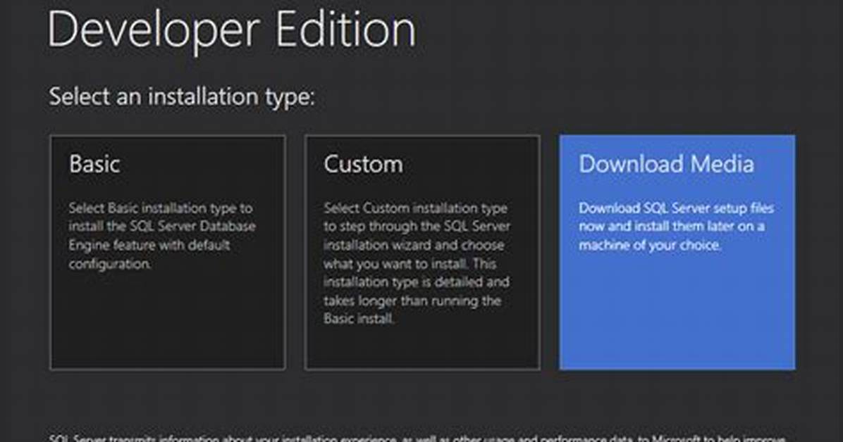 Sql Server Developer Edition