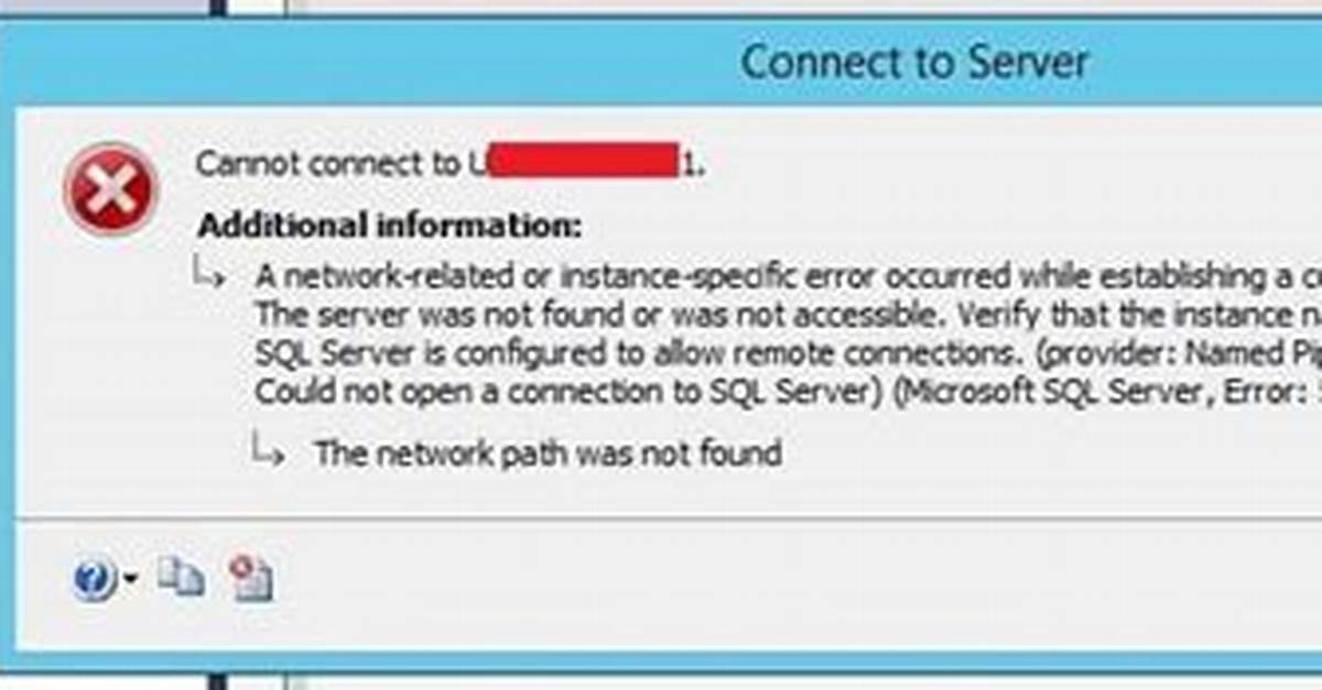 Sql Server Error 223 When Connecting