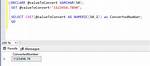 Sql Server: Error Converting Data Type Varchar to Numeric