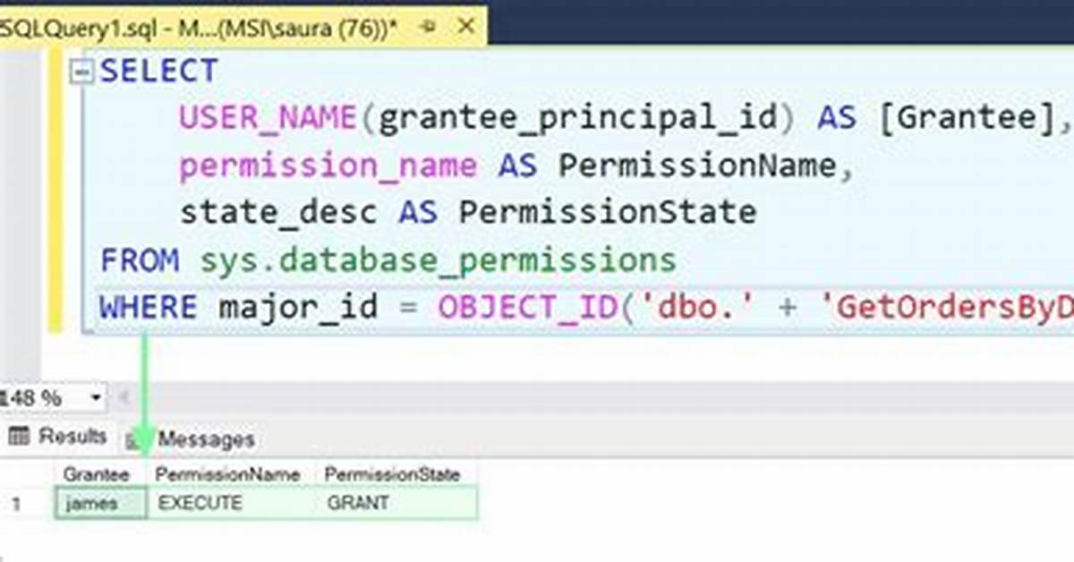 Sql Server - Execute Permission