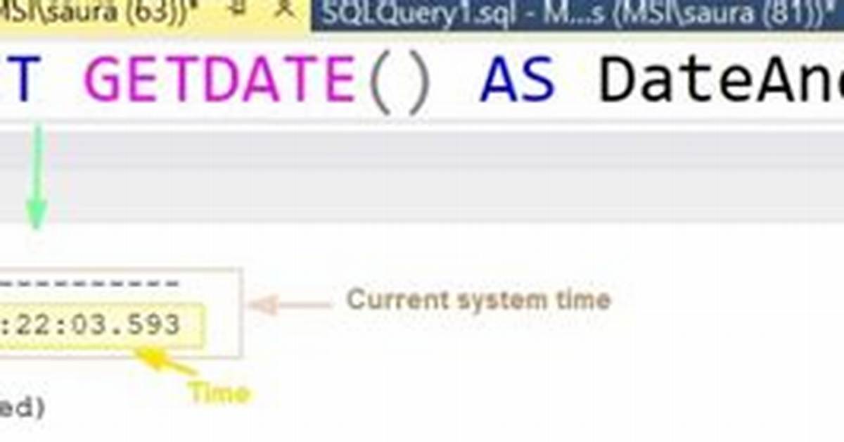 Sql Server Getdate