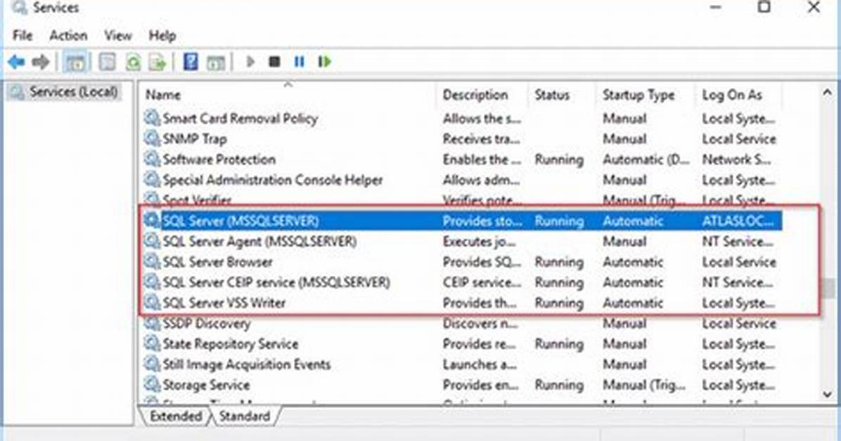 Sql Server Service Cannot Be Started