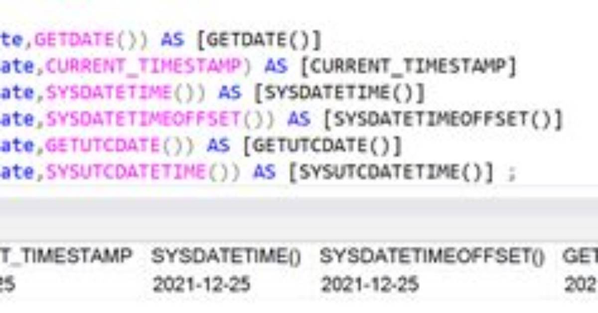 Sql Where Datetime Column Equals Today's Date?