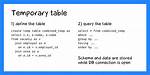 Sqlite, Create a Temp Table Then Select from It