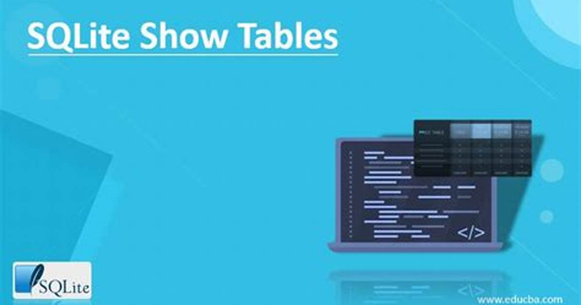 Sqlite Show Tables
