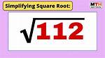 Sqrt(112)