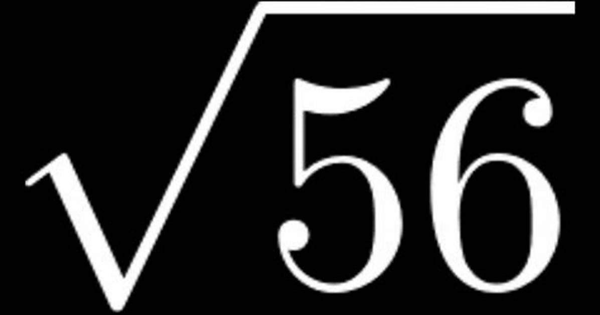 Sqrt(56/2)