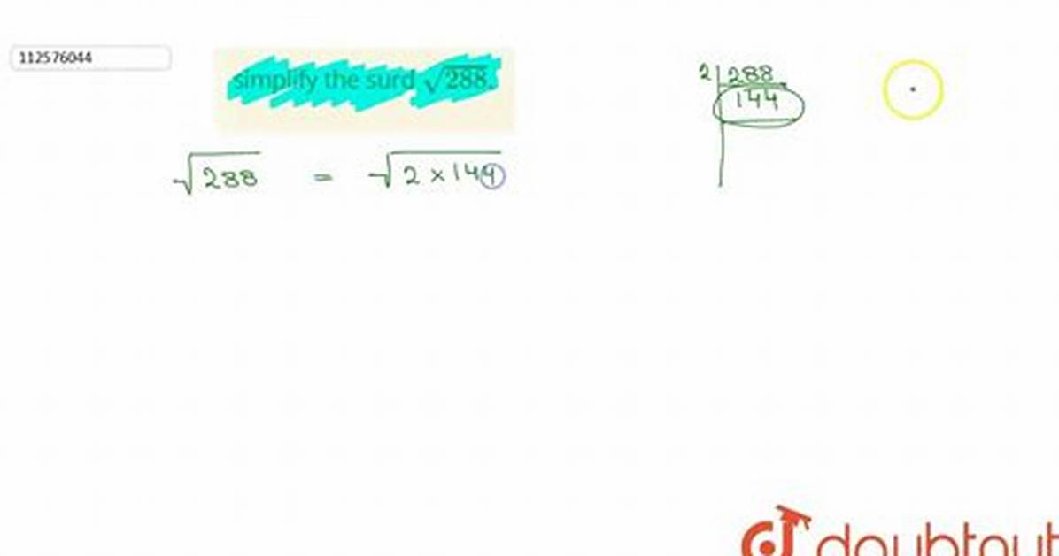 Sqrt288