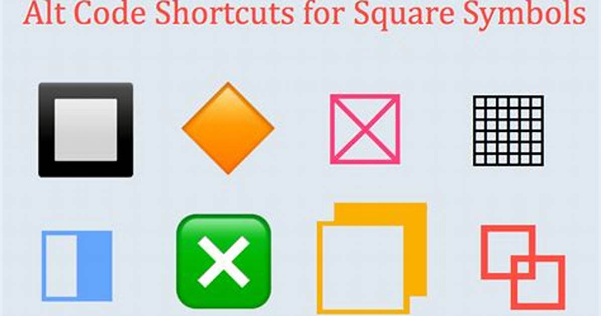 Square Alt Code