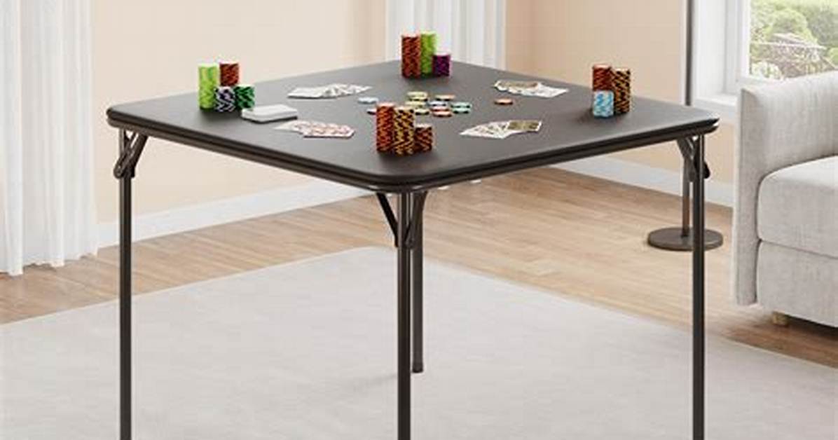 Square Card Table
