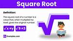 Square Root Definition